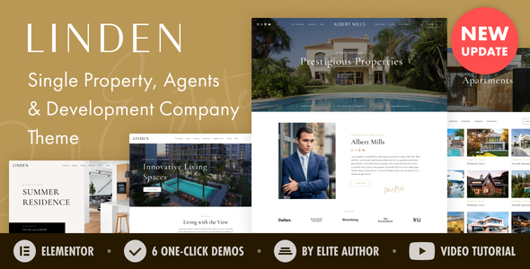 Linden – Single Property RealEstate Agent WordPress