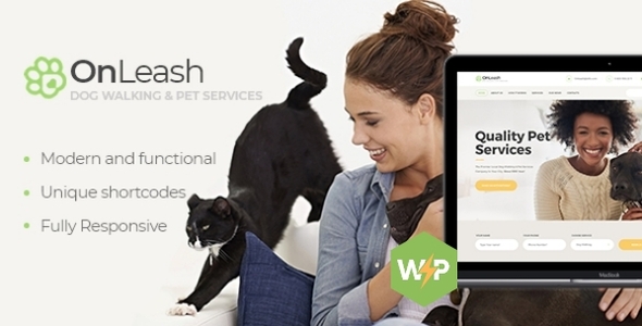 OnLeash – Dog Walking & Pet Veterinary WordPress Theme