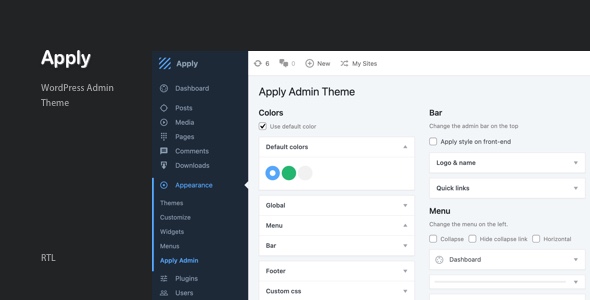 Apply – WordPress Admin Theme