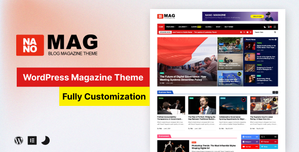 NanoMag – Responsive WordPress Magazine Theme