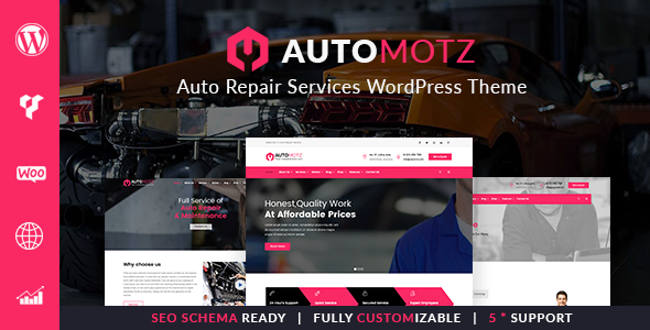 Automotz –  Auto Repair Services WordPress Theme