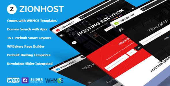 ZionHost – Web Hosting, WHMCS and Corporate Business WordPress Theme