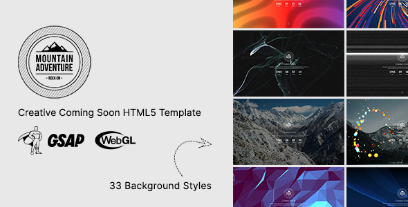 Mountain – Creative Coming Soon HTML5 Template