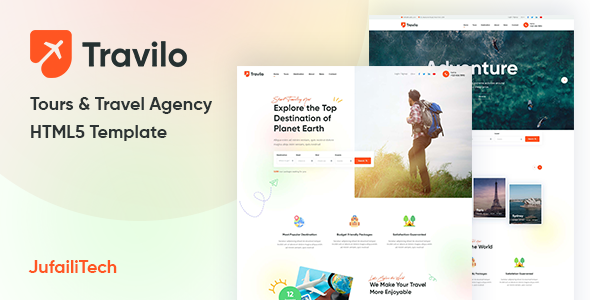 Travilo – Tours and Travel Agency HTML Template