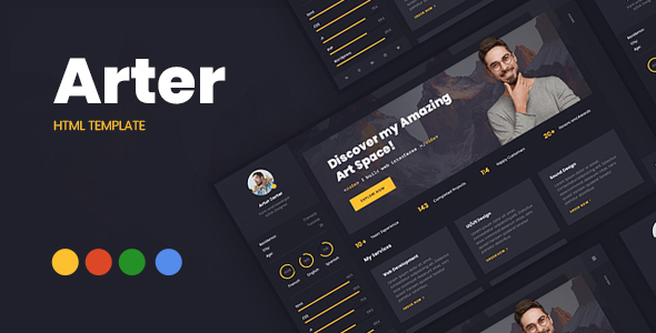 Arter – CV Resume Portfolio Template