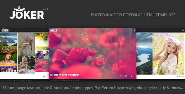 Joker – Photo & Video Portfolio HTML Template