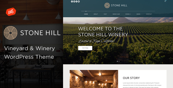 Stone Hill – Vineyard and Winery WordPress Theme