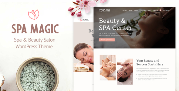 SpaMagic – Beauty Salon WordPress Theme Using Elementor Page Builder