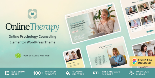 Online Therapy – Virtual Counseling & Psychology WordPress Theme