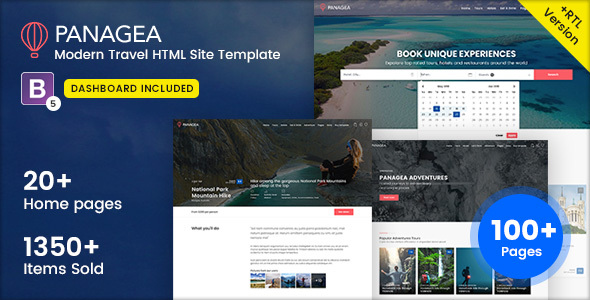 Panagea – Travel and Tours listings template