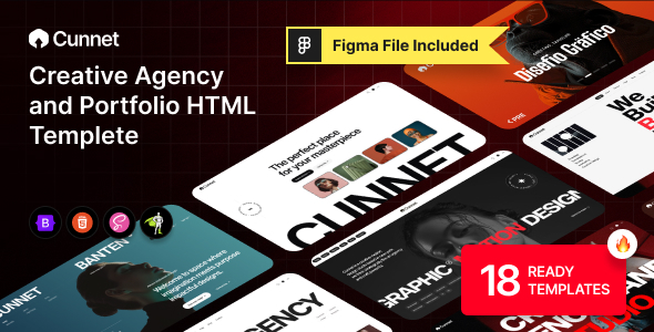 Cunnet – Creative Agency & Portfolio HTML Template