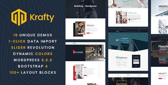 Krafty – Repair and Construction WordPress Theme