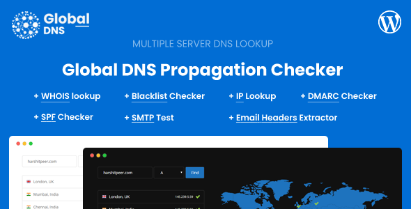 Global DNS – DNS Propagation Checker – WHOIS Lookup – WP