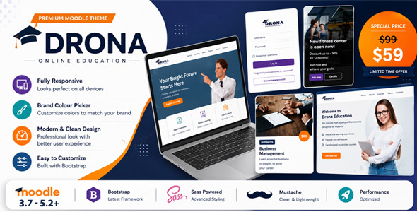 Drona – Multipurpose Moodle Theme