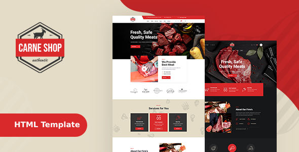 CarneShop – Butcher & Meat Shop HTML template