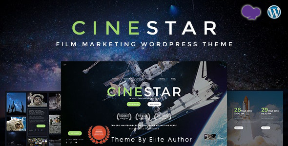 CINESTAR – Film Marketing Responsive WordPress Theme