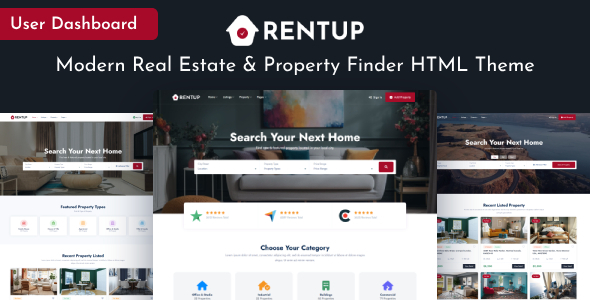 RentUp – Real Estate HTML Template