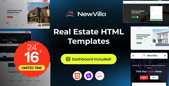 NewVilla – Real Estate HTML Template