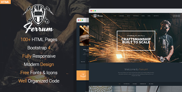 Ferrum – Welding And Metal Works HTML Template