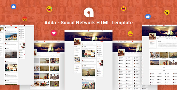 Adda – Social Club Network HTML Template