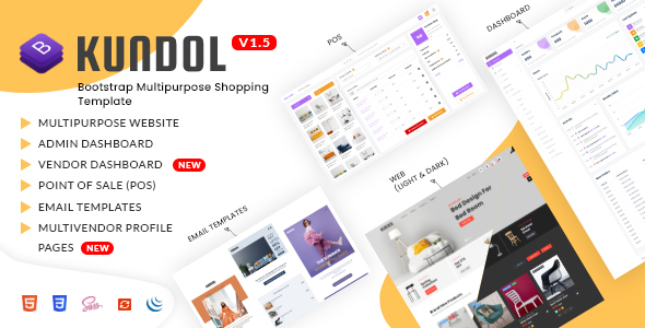 Kundol – Bootstrap Multipurpose Shopping Template