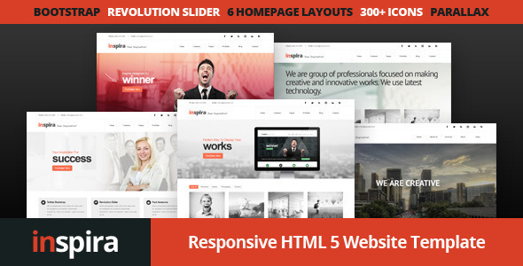 Inspira – Responsive HTML 5 Website Template