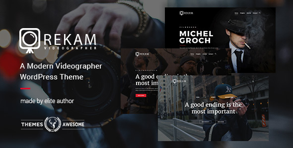 Rekam – A Modern Videographer WordPress Theme