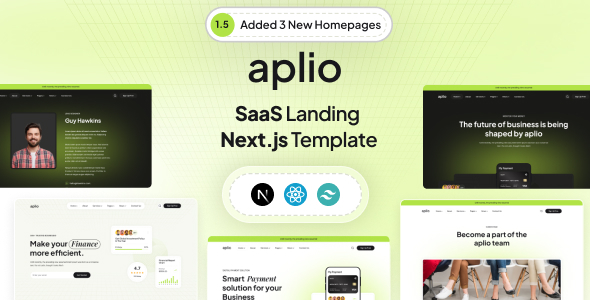 Aplio – Nextjs Saas Landing Template