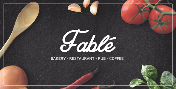 Restaurant  Bakery Cafe Pub WordPress Theme – Fable