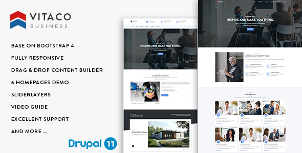 Vitaco – Responsive Business Drupal 11.3 Theme