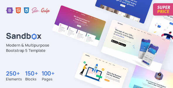 Sandbox – Modern & Multipurpose Bootstrap 5 Template