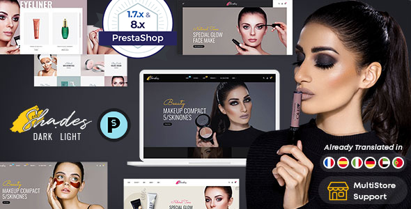 Shades – PrestaShop Theme For Bridal Studio Beauty Spa, Skin Care