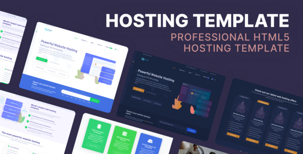 Bluerack – Modern and Professional HTML5 Hosting Template