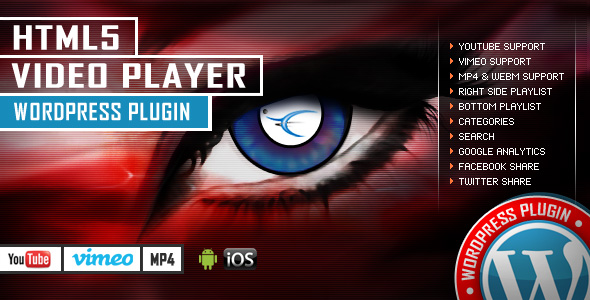 HTML5 Video Player WordPress Plugin – YouTube/Vimeo/MP4 – Right Side and Bottom Playlist