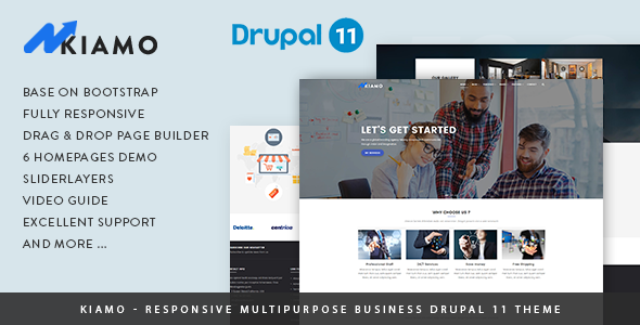 Kiamo – Responsive Business Service Drupal 11.3 Theme