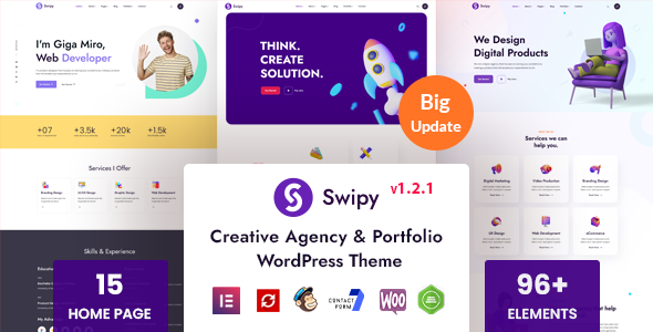 Swipy – Creative Agency WordPress Theme
