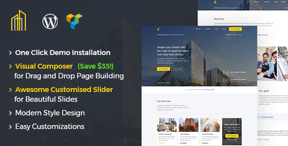 GrayHouse – Modern Construction WordPress Theme