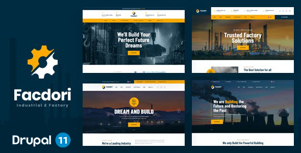 Facdori – Industrial & Factory Business Drupal 11.3 Theme