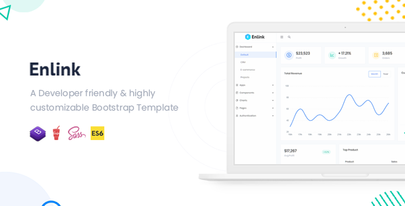 Enlink – Bootstrap Admin Template