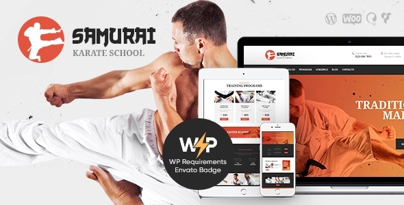 Samurai – Karate School & Martial Arts WordPress Theme