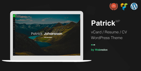 Patrick – vCard One Page WordPress Theme