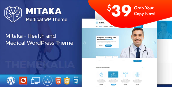 Mitaka – Medical WordPress Theme