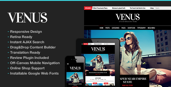 Venus – News Magazine Blog WordPress
