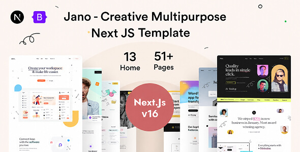 Jano – Modern & Multipurpose React NextJs Template