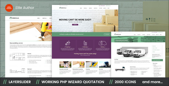 Removals – Moving Site template
