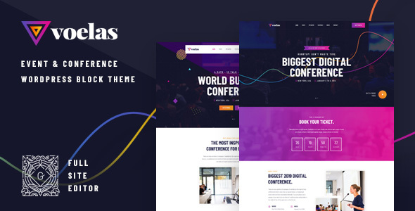 Voelas – Event & Conference FSE WordPress Block Theme