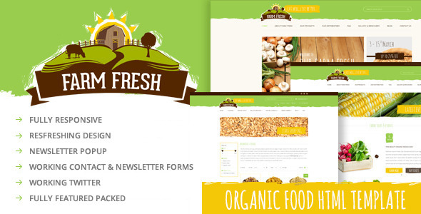 Farm Fresh – Organic Products HTML Template