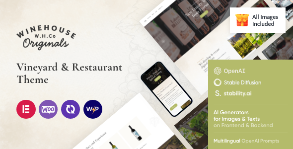 Wine House – Winery & Restaurant WordPress Theme
