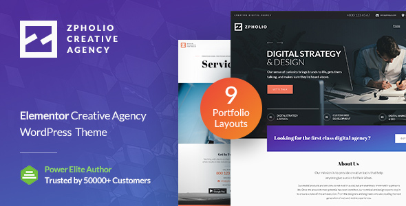 Zpholio – Portfolio Agency WordPress Theme