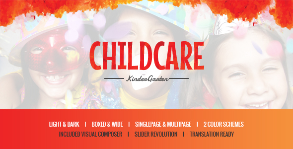 Child Care – Children & Kindergarten WP Theme